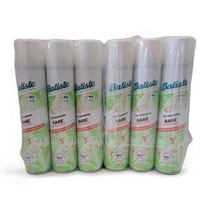 6pk - New Batiste Clean & Light Bare Dry Shampoo 3.81 oz With Keratin Ships Free